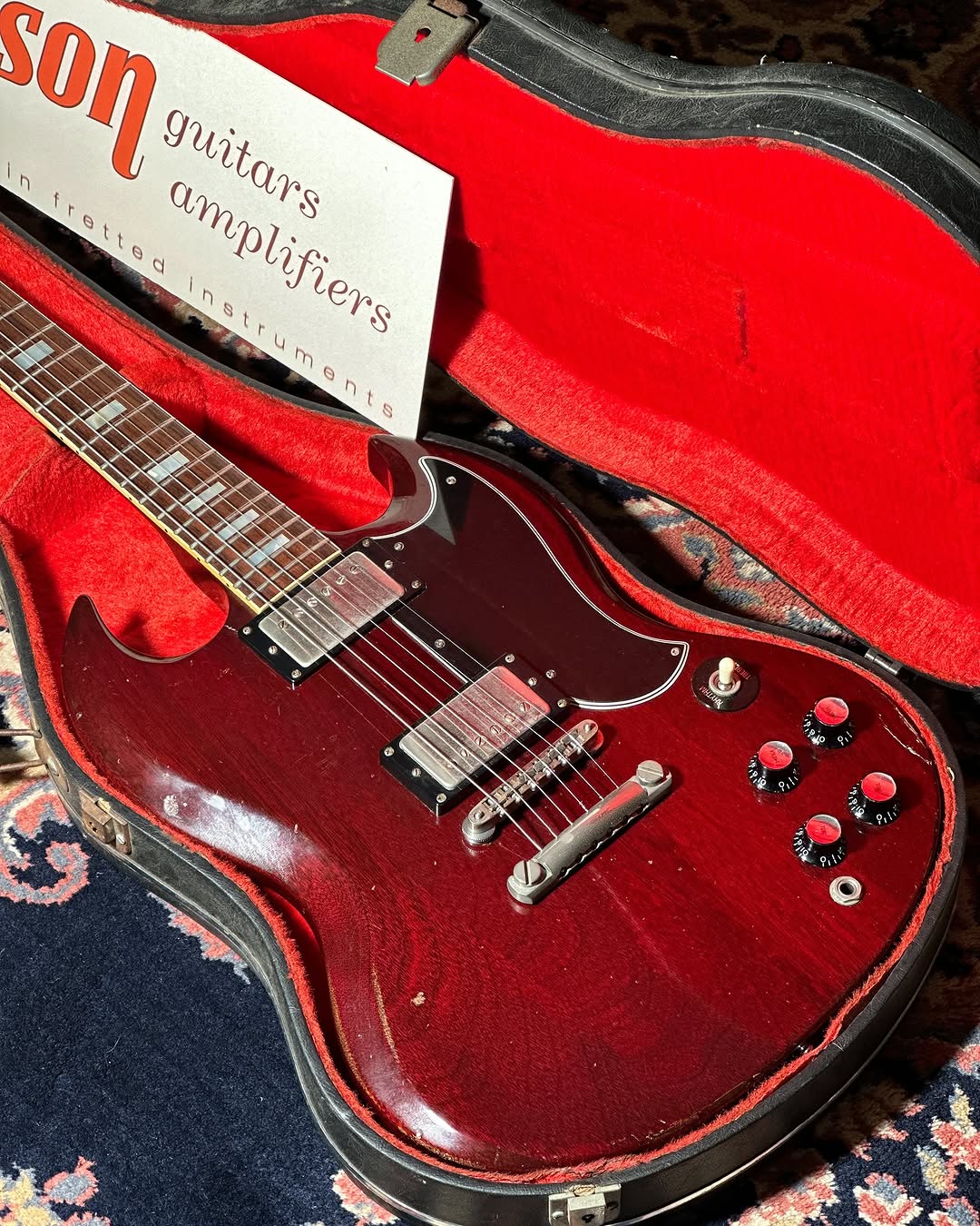 1975 Gibson SG Standard – Dark Cherry Finish
