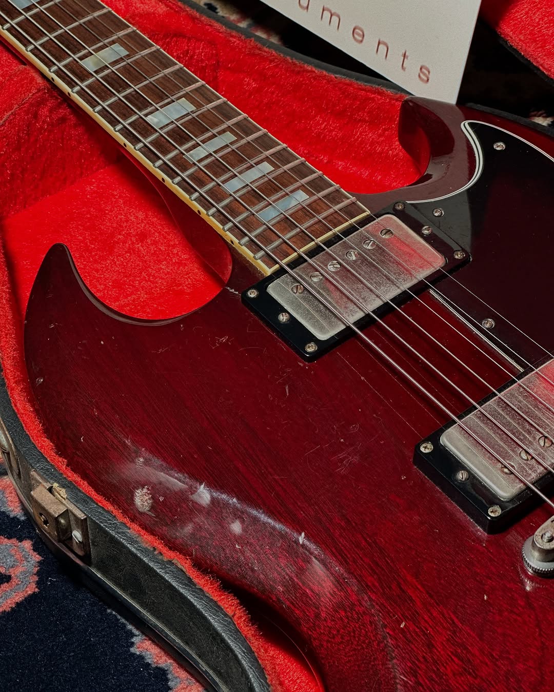 1975 Gibson SG Standard – Dark Cherry Finish