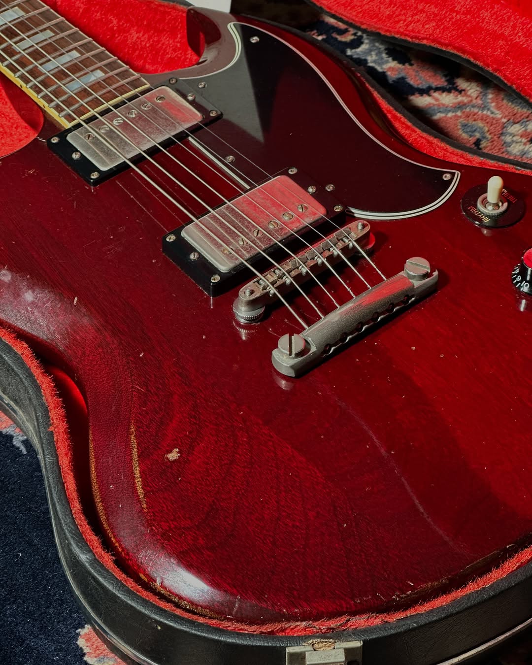 1975 Gibson SG Standard – Dark Cherry Finish
