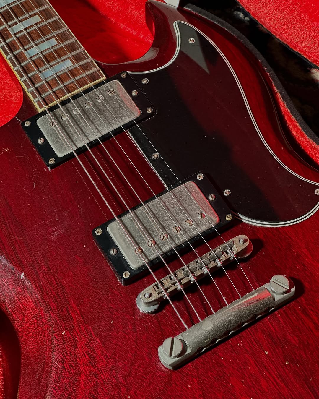 1975 Gibson SG Standard – Dark Cherry Finish