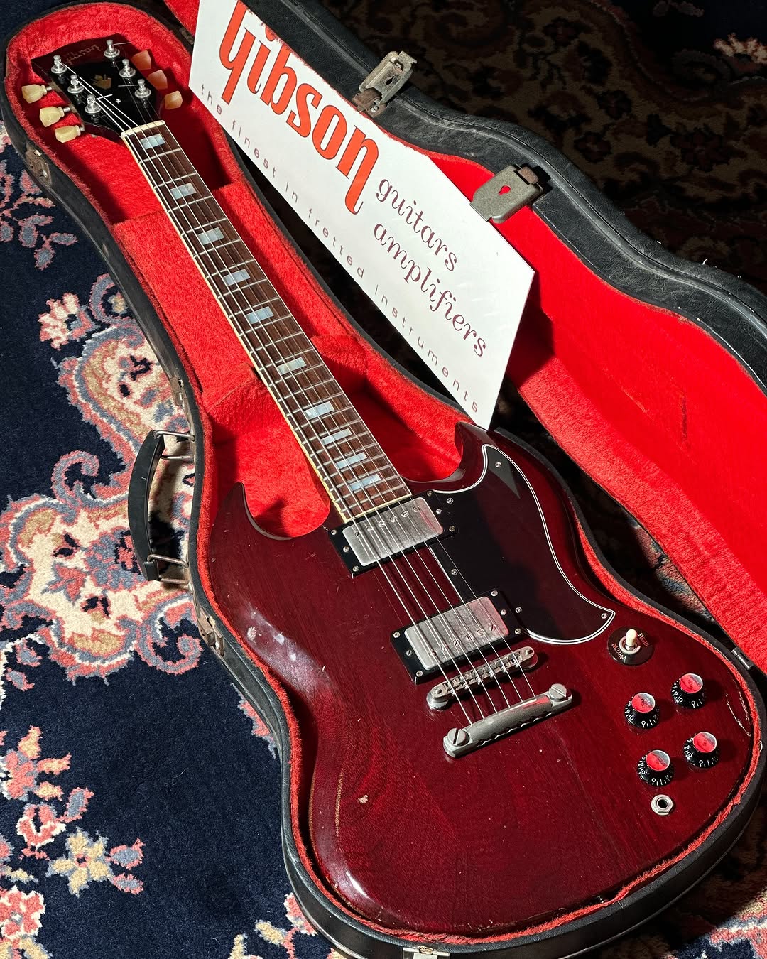 1975 Gibson SG Standard – Dark Cherry Finish