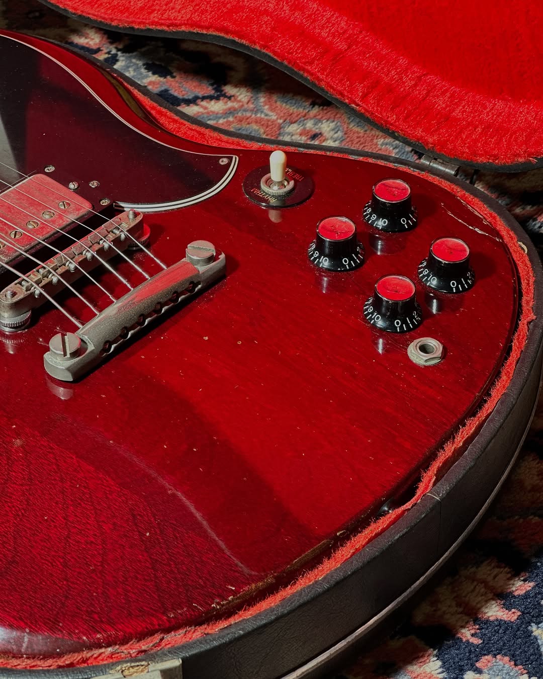 1975 Gibson SG Standard – Dark Cherry Finish
